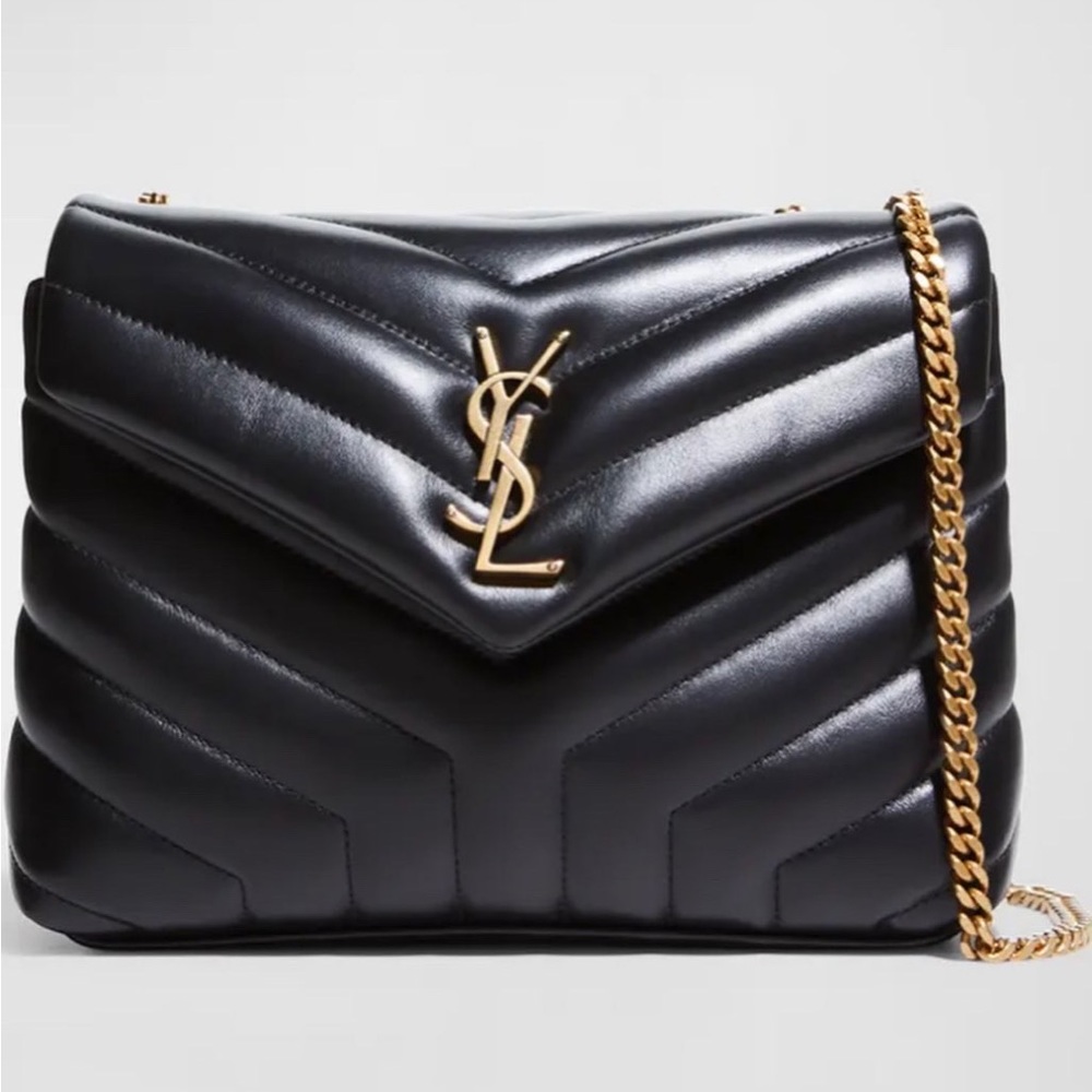 Sold on I.G. @shopperluxofficial. YSL Small Black Loulou Handbag